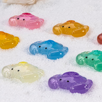 Meilleures ventes : Breloques crabe en résine lumineuse, motif coucher de soleil sur la côte, jaspe océanique, macaron pastel, pour décoration intérieure et accessoires de bricolage