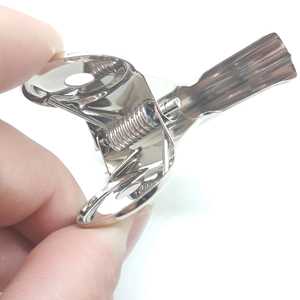 Clip de reliure de documents à longue queue en acier inoxydable de 63 mm, clip de reçu métallique à tête ronde <span class=keywords><strong>pour</strong></span> papeterie de bureau - Product Image 3