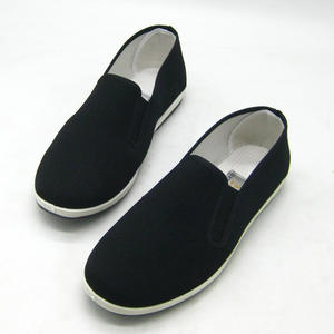 Chaussures en toile à semelles épaisses en caoutchouc, grandes tailles, chaussures de travail pour hommes, chaussures en toile tendance pour la marche - Product Image 3