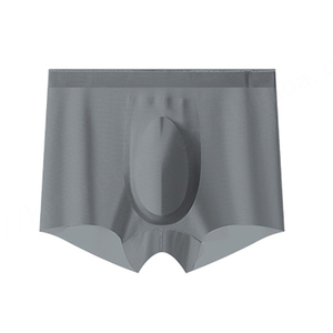 Venta caliente de los hombres cómodos 74% Nylon 26% Spandex Ice Silk Briefs Mid-rise Boxer ropa interior transpirable y fresco personalizado - Product Image 2