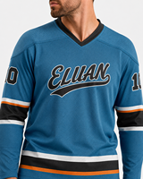 Maillots de hockey sur glace personnalisés en polyester respirant pour l'entraînement, la compétition et les matchs, commandes en gros pour les équipes