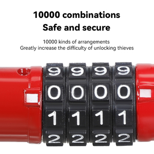 Mini cadenas en <span class=keywords><strong>U</strong></span> compact à combinaison 4 chiffres, anse de 13 mm, en alliage de zinc, sans clé, étanche, durable et portable pour vélo - Product Image 3
