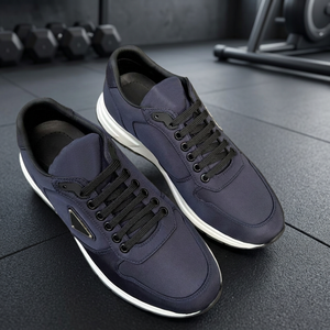 LH OEM ODM Personnalisé Baskets de skateboard montantes pour hommes à lacets, tige en PVC, semelle intermédiaire en caoutchouc, semelle extérieure en PU, semelle épaisse, design respirant - Product Image 3