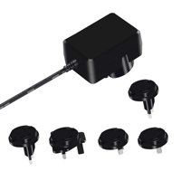 Adaptateur secteur compatible avec les ampoules LED KSPOWER 12V 1.25A AC 220V DC 12V, matériau ABS, prises interchangeables, garantie de 3 ans