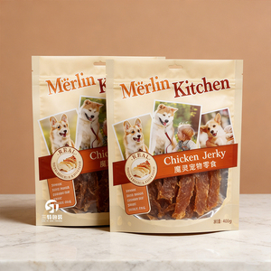 Custom <b>Pet</b> Snack Packaging Bags | Stand Up Zipper Aluminum Foil Pouches with Window for Freeze Dried Treats - Product Image 5
