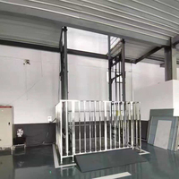 CE-Zertifizierter Hydraulischer Lastenaufzug Einschienen-Güterlift Lagerhaus-Frachtaufzug Industrieller Schwerlast-Frachtlift Maßgefertigt