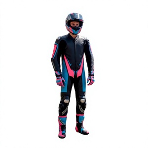 Combinaison de course Zonda Premium pour homme, 1 pièce, en cuir de vache véritable/cuir de kangourou, style MotoCP, combinaison de course sur circuit, niveau de protection 2 - Product Image 1
