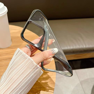 Fundas de teléfono móvil con diseño de hoja transparente Simple para Iphone 15 14 <span class=keywords><strong>Pro</strong></span> Max funda chapada a prueba de golpes para todos los modelos - Product Image 3