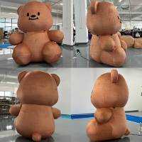 Peluche gonflable ours imperméable personnalisée CATC 1,8 m |   Mascotte mignonne pour les événements promotionnels en plein air, les festivals, les présentoirs de marques