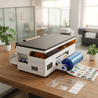 Imprimante DTF UV A3 30 cm certifiée Allprint avec vernis pour autocollants en cristal, étiquetage de logos, bricolage