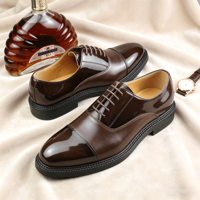 Herren-Lackleder-Oxford-Schuhe für Anzug, Hochzeit und Business, Herren-Lederschuhe 2026 Neuer Stil