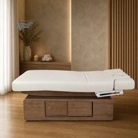 Nouveau Lit de Massage Électrique 4 Moteurs pour Salon de Beauté et Spa, Table de Soins du Visage Chauffée, Lit de Traitement Cosmétique pour Esthéticienne, Lit pour Extensions de Cils