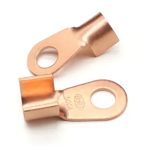 OT Type 3A-1000A Wire Terminal Red Copper Bare Nose Lugs Crimp Open Mouth Cable End Connector Splice