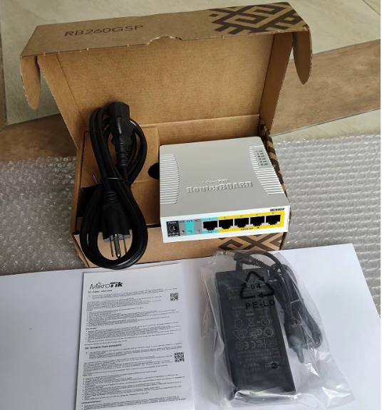 MikroTik CSS106-1G-4P-1S Smart Switch 1Gigabit 4PoE 1SFP Ethernet Network Switch