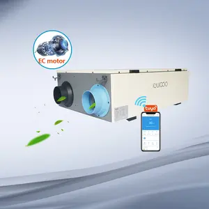 Iguicoo Low Noise Hrv Energy Recovery Ventilation Home Hvac Systems With Bypass Function