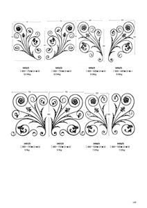 Pièces de rechange en <span class=keywords><strong>fer</strong></span> <span class=keywords><strong>forgé</strong></span> Éléments de garde-corps forgés à chaud Panneaux d'art Décor Panneau de décoration en volute en <span class=keywords><strong>fer</strong></span> <span class=keywords><strong>forgé</strong></span> - Product Image 6