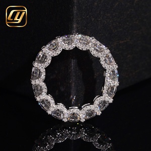 Anillo de Eternidad de Plata de Ley 925 con Diamantes Cultivados en Laboratorio, Corte Redondo, Bajo MOQ, Anillo Completo para Mujer, Venta Directa de Fábrica - Product Image 4