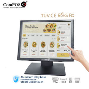 Monitor <span class=keywords><strong>de</strong></span> Pantalla Táctil LCD TFT <span class=keywords><strong>de</strong></span> 17 Pulgadas con VGA para PC/TPV, Caja Registradora, Comercio Minorista, Restaurante - Product Image 1