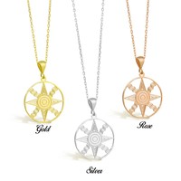 Collier Inanna Déesse Ishtar en acier inoxydable 316L plaqué or 18 carats, bijoux zoroastriens, collier étoile sumérienne Vénus