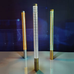 Bastão estroboscópico de liga de alumínio, recarregável, 60cm ou 80cm, led, garrafa de champanhe, glorificador, luz spray, para bar e festas - Product Image 3