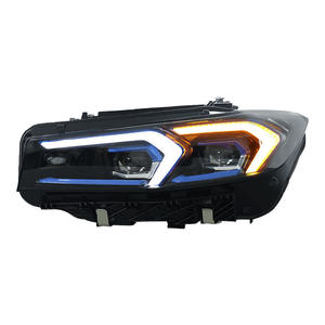 Conjunto de Faros LED para BMW Serie 3 G20 con Luces de Circulación Diurna y Señales de Giro Secuenciales, Lentes Azules - Product Image 1