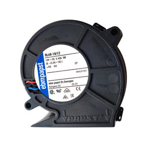 ebmpapst RL48-19/12 76*76*27mm 76027 <b>12V</b> DC 4.6W 0.42A 4400RPM 28m3/h CPU Computer OEM Ball Bearing Centrifugal Cooling Fan - Product Image 1