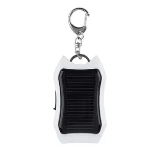 Xách tay mini Keychain năng lượng mặt trời di động sạc điện thoại di động 1000mAh ngân hàng điện với với 3 đèn LED