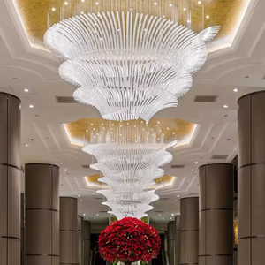 Lustre d'ingénierie de luxe de lumière pendante en verre de la taille LED réglable d'utilisation d'hôpital avec la certification de la CE - Product Image 1