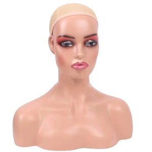 Tête de mannequin en plastique de haute qualité pour perruque, écharpe, chapeau, accessoires, modèle de tête, 1 kg, grade 8A - Product Image 4