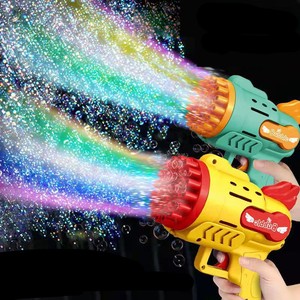Pistola de Burbujas Barata, Máquina de Burbujas de Jabón, Juguete Portátil para Niños, para Fiestas al Aire Libre, con Luz LED, Regalos para Niños - Product Image 1