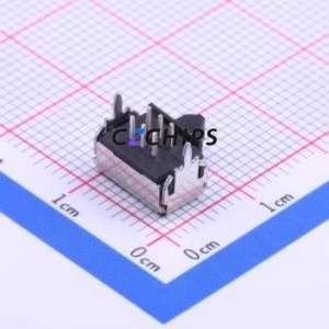 SSAC120100 Slide Switch Through hole Component (THT) Switch Double Pole Double Throw Rectangle Pin Header PC Pin 9.9mm - Product Image 2