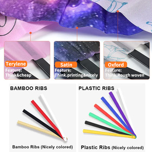 Ventilatore a mano riflettente grande Clack Rave di bambù di alta qualità da 33cm come un ventilatore tenuto in mano riflettente - Product Image 5