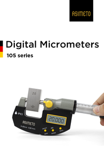 Juego de Micrómetros Digitales Asimeto para Exteriores, 0-6″ (0-150mm), Precisión de ±0.0002″, Yemas Intercambiables, Calibrado ISO17025, con Estuche - Product Image 5