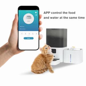Comedero Inteligente para Mascotas 2 en 1, Dispensador Automático de 6L de Gran Capacidad y Bebedero de 2.5L, Control por Aplicación WiFi para Perros y Gatos, Comida Seca - Product Image 3