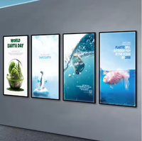 Panneau publicitaire intérieur/extérieur à LED Boîte à lumière carrée Poster Lightbox Cadre en aluminium Tissu suspendu/Métal/Acier/ACRYL