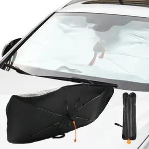 UV koruma güneş gölge cam taşınabilir araba şemsiyeleri şemsiye araba şemsiyesi Logo ile
