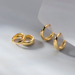 Oferta de Fábrica: Pendientes de Aro Modernos con Circonitas para Boda, Plata de Ley 925 con Baño de Rodio para Mujer - Product Image 4