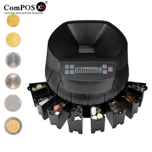 Machine de tri et de comptage de pièces de monnaie multi-devises, classificateur de pièces Euro, machine de tri pour le calcul des montants totaux - Product Image 1