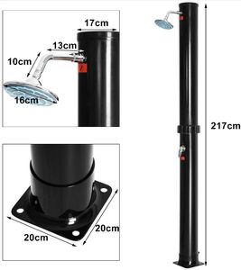 Columna de <span class=keywords><strong>ducha</strong></span> exterior de nuevo diseño Jade Jd y <span class=keywords><strong>ducha</strong></span> <span class=keywords><strong>solar</strong></span> duradera para piscina playa al aire libre - Product Image 3