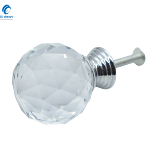 Toptan mobilya için 30mm kristal yuvarlak cam küre kapı kolları takas - Product Image 3