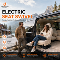 Base de siège pivotante en acier à 360 degrés avec verrouillage 4 positions pour camping-car, fourgonnette, camion et Sprinter, avec plateau tournant robuste