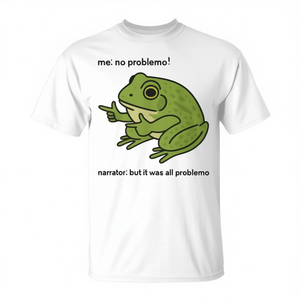 T-shirt Frog Me No Problemo Narrator But It Was All Problemo - Product Image 2