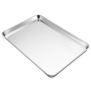 Bandeja de horno perforada de aluminio de grado alimenticio, bandeja de malla de acero inoxidable para servir, bandeja de horno personalizada, utensilios para hornear hamburguesas - Product Image 1