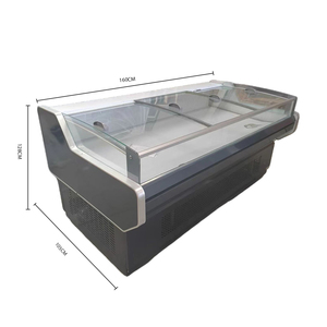 Vitrine Réfrigérée Unitech HS-ZXC-160 1,6 m à Double Température pour <span class=keywords><strong>Boucherie</strong></span>, Supermarché, Fruits de Mer, Réfrigérateur de Charcuterie à Refroidissement Direct - Product Image 2