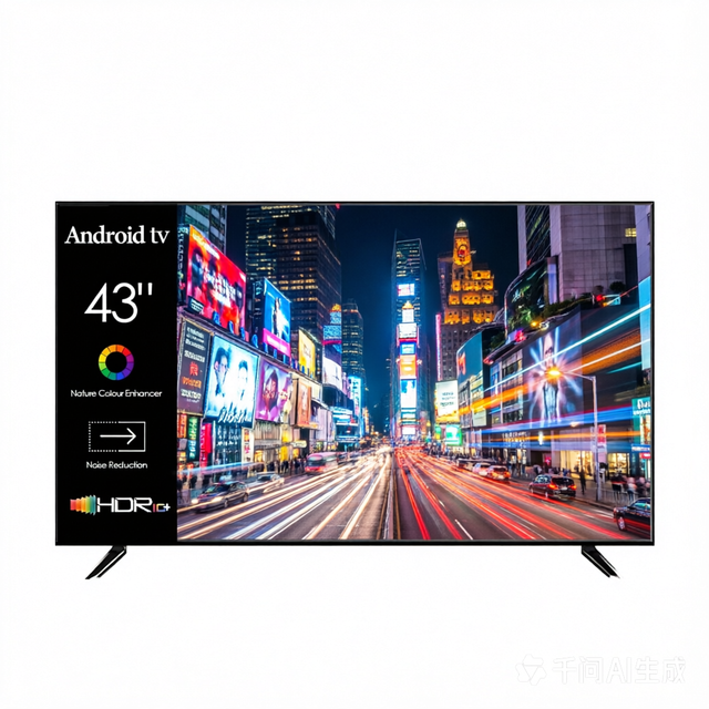 Yingtouch 43-inch Full HD Smart LCD TV Black Home Use Suitable Bedrooms Living Rooms WiFi Screen Mirroring Far-field Voice
