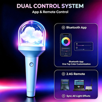 OEM ODM Barra de Luz Giratoria 360° con 15 Colores Cambiantes y Mango Personalizado para Clubes de Fans de Ídolos Japoneses y Conciertos