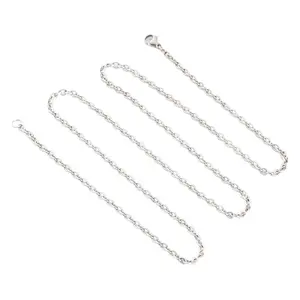 Collier à pendentif croix unisexe en acier inoxydable avec chaîne cubaine à maillons en argent pour la fête hommes femmes garçons en alliage