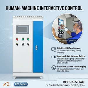 Controlador de Presión Constante de Agua Serie HBD CPC-6D para Estanques de Camarones en Sudáfrica, Bombas en Cascada Maestra y Esclava - Product Image 1