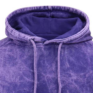 2024 Venta directa de fábrica, sudaderas con capucha con lavado ácido y logotipo personalizado para hombre, diseño de cremallera con técnica de teñido liso para la temporada de otoño - Product Image 6