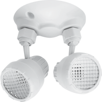 Lampe d'urgence LED carrée simple/double entièrement rotative conforme aux normes CEC Titre 20 et NFPA 101
